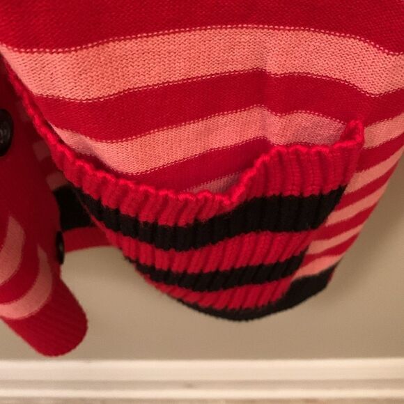 CABI Picnic Stripe Cardigan Sweater - Picture 3 of 4